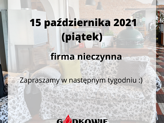 Firma nieczynna w dniu 15 października